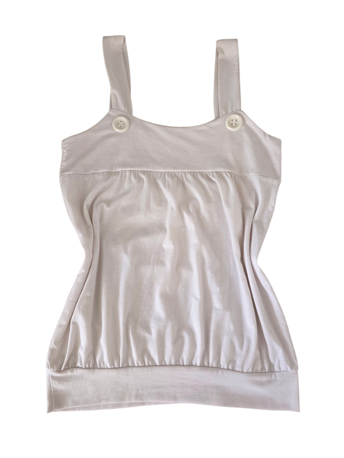 00s vintage coquette draped white top