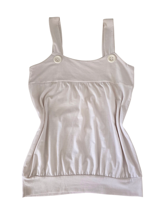 00s vintage coquette draped white top