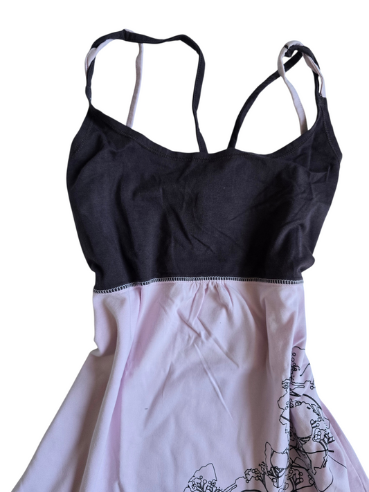 2000s vintage activewear babydoll top