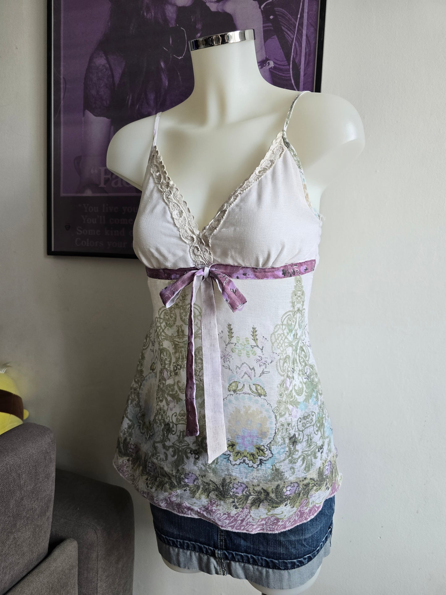 2000s vintage fairy coquette babydoll top
