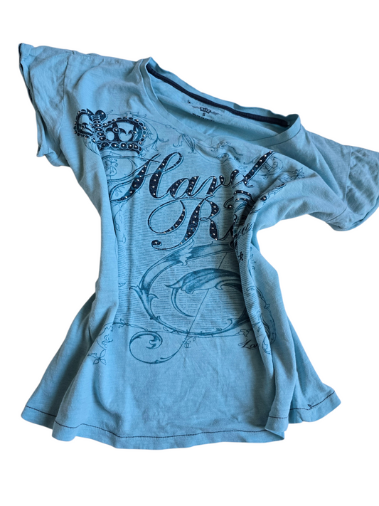 2000s vintage bro hoe rhinestone top