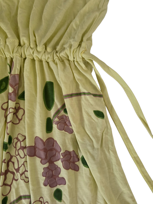 2000s vintage fairy strapless yellow top