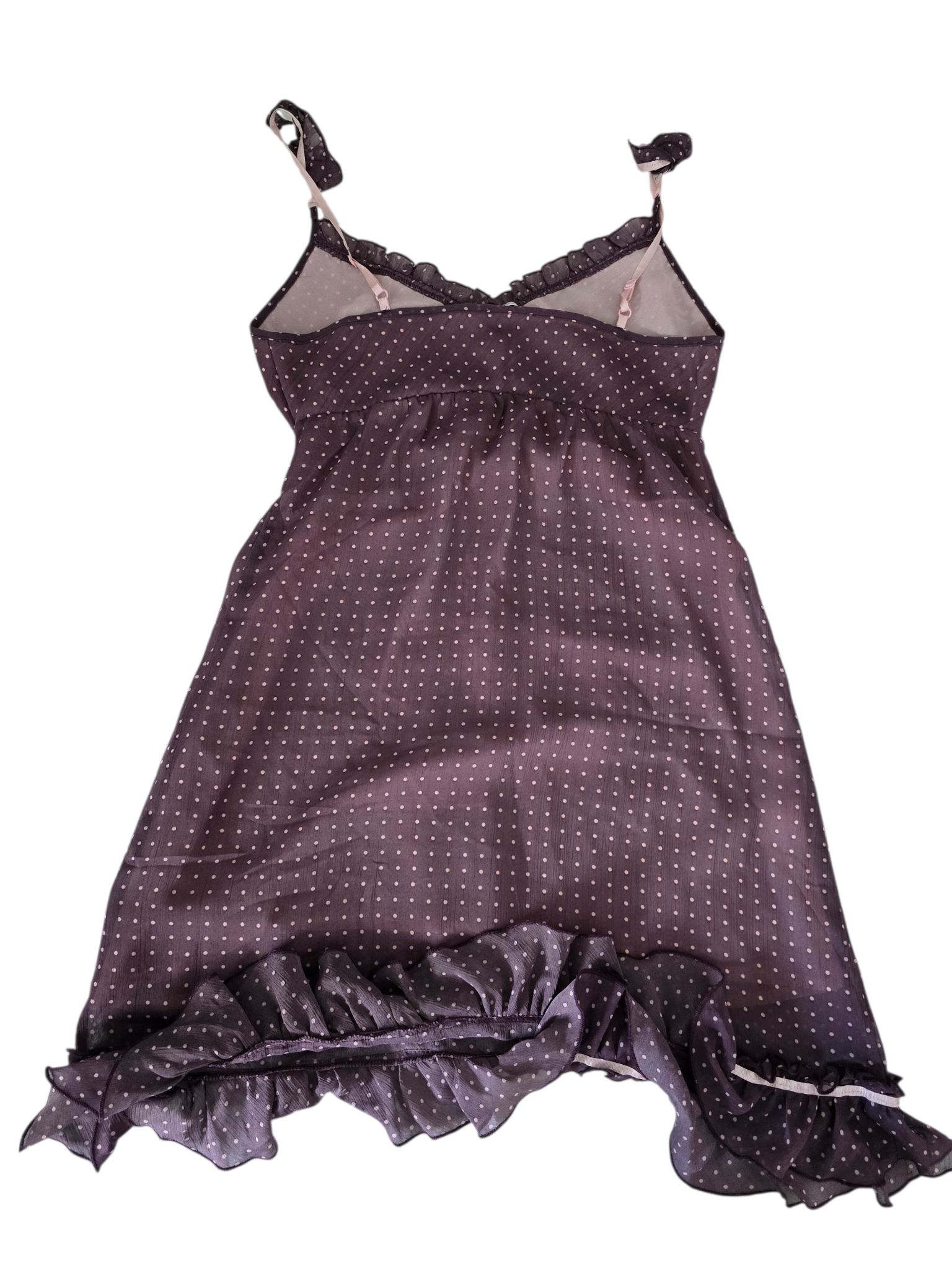 2000s vintage coquette polka dots babydoll dress - zimfriperie