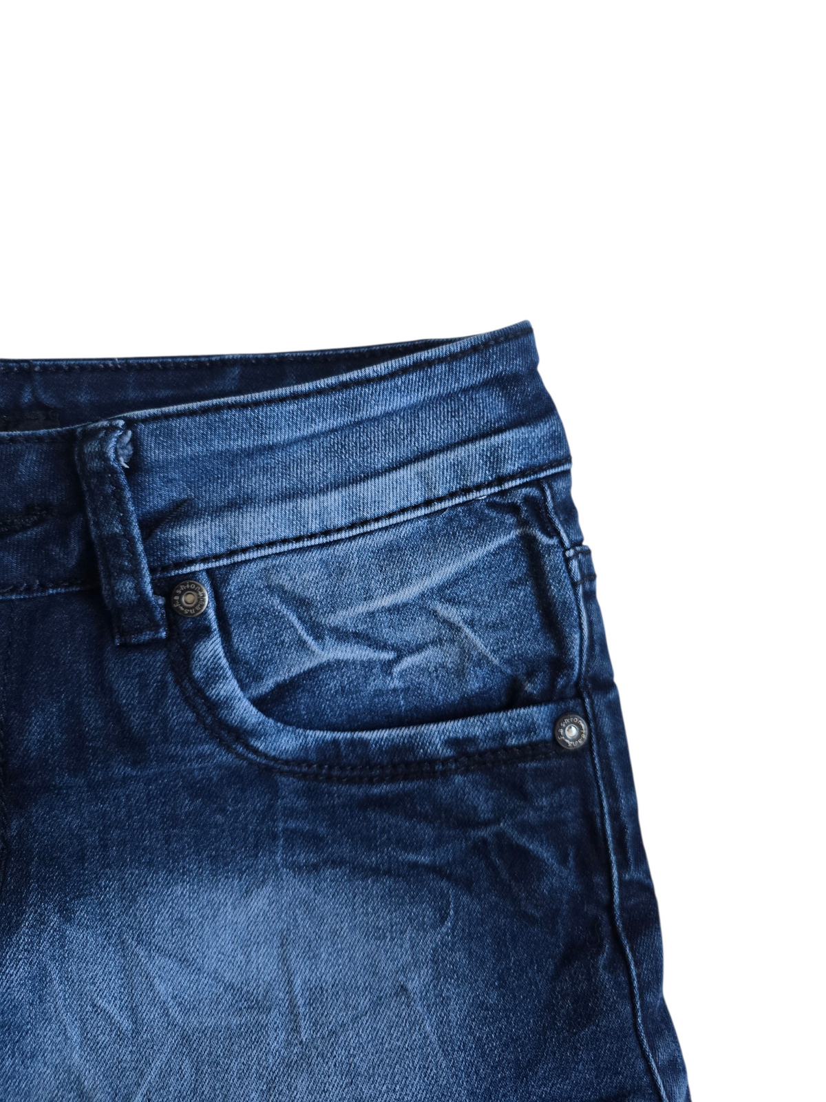 2000s vintage softgrunge denim mini skirt