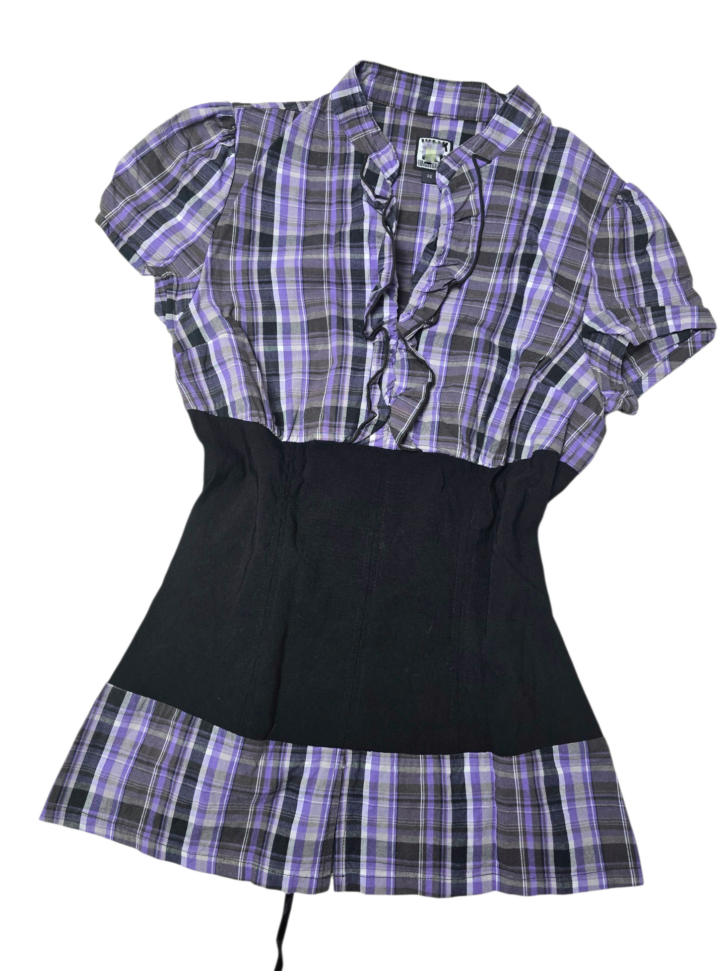 00s vintage softgrunge plaid office shirt