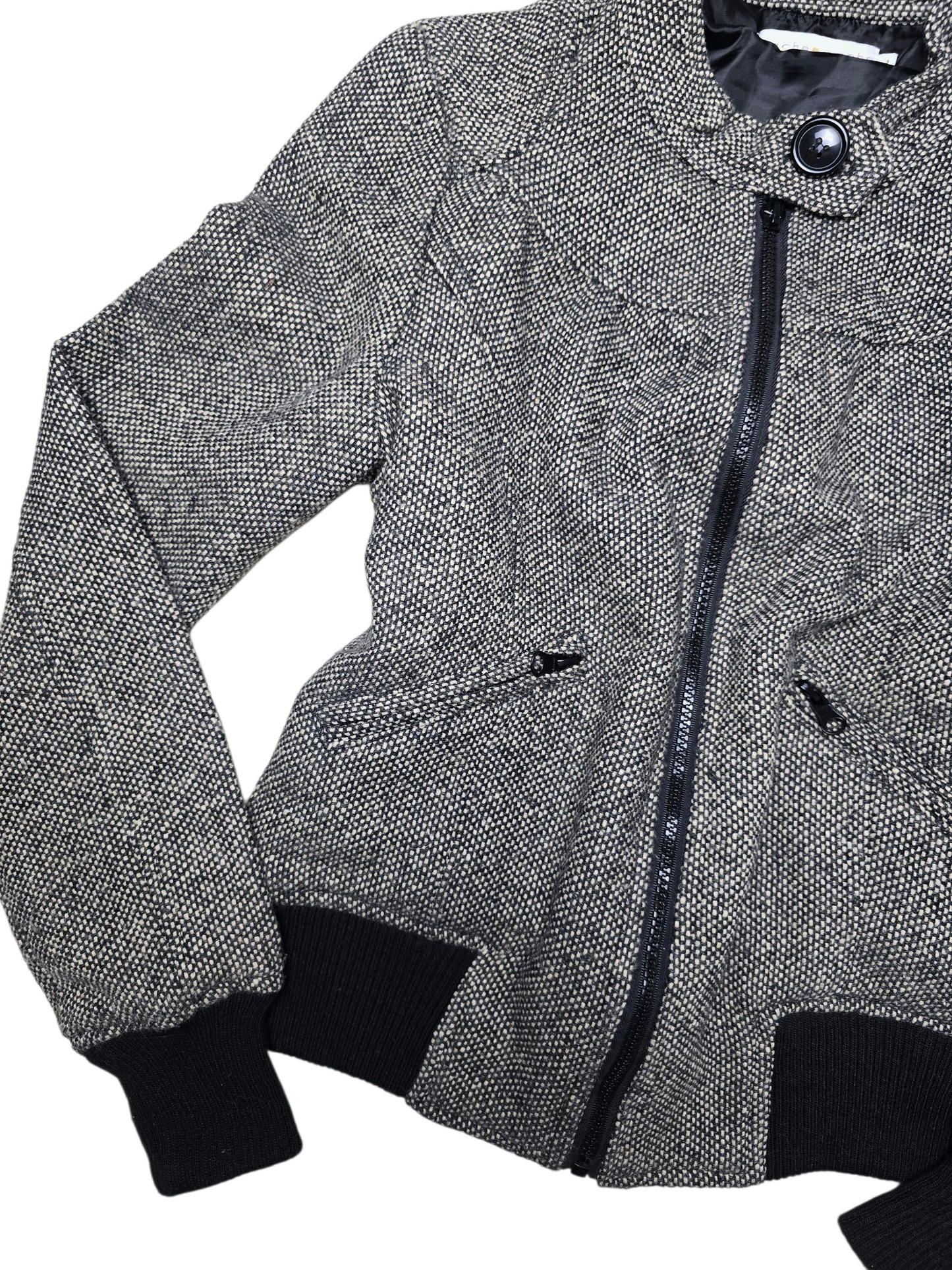 00s vintage downtown girl zip up coat