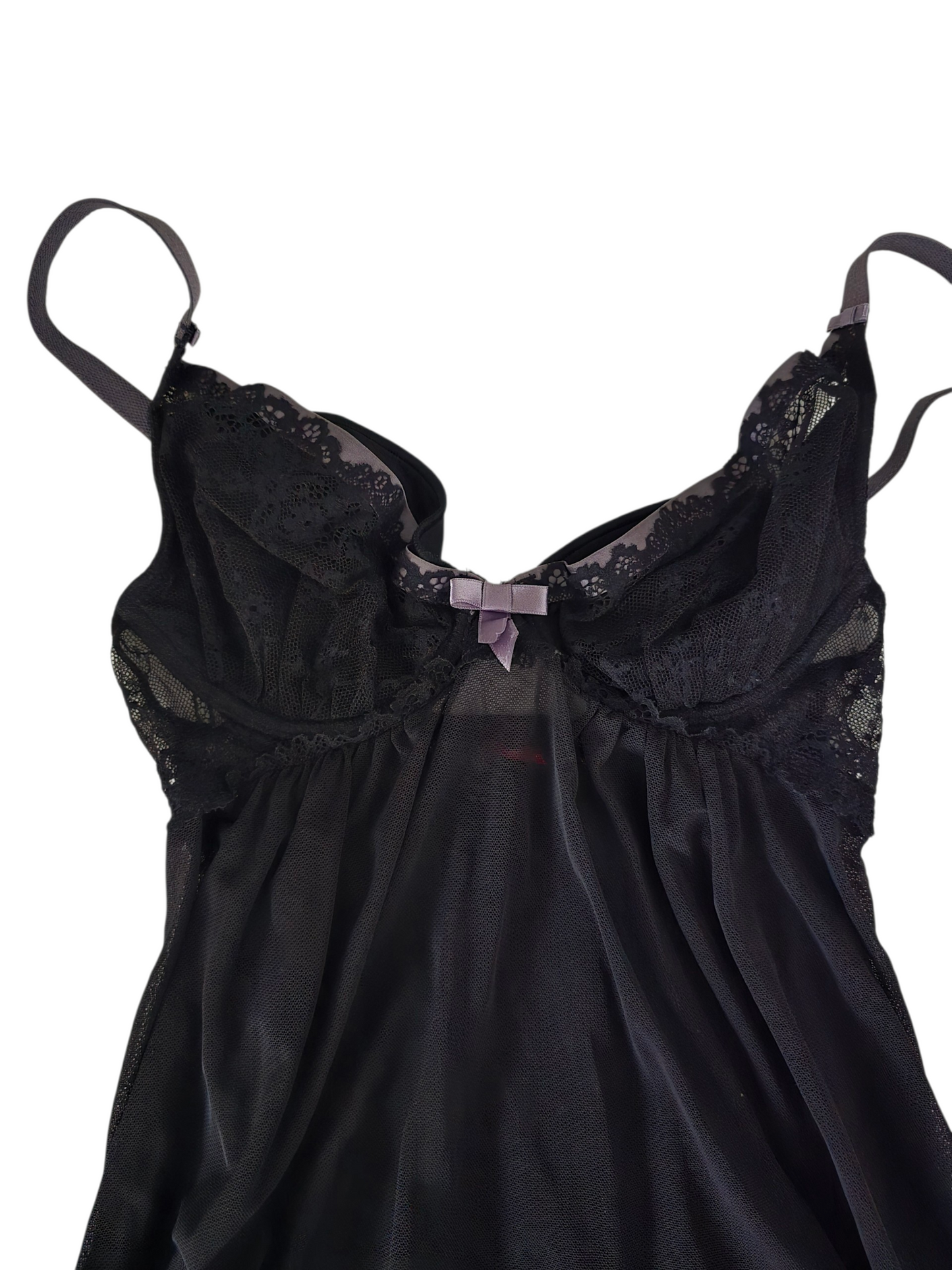 2000s vintage dark coquette lace top