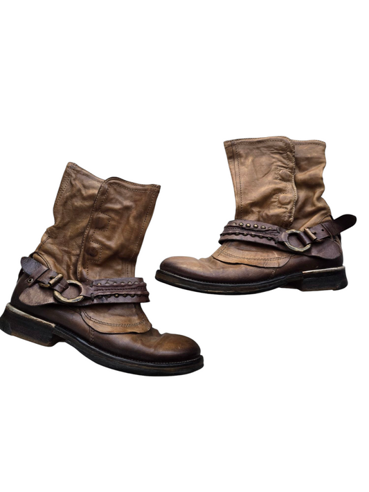 Y2k vintage biker boots
