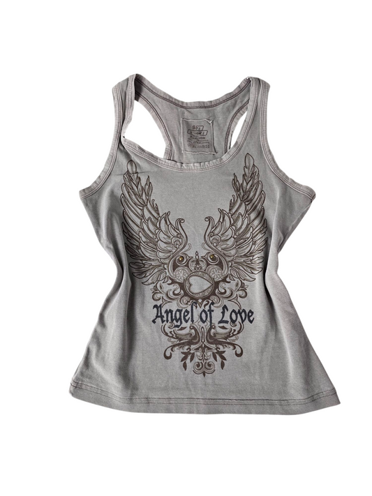 Y2k vintage printed softgrunge cowgirl top