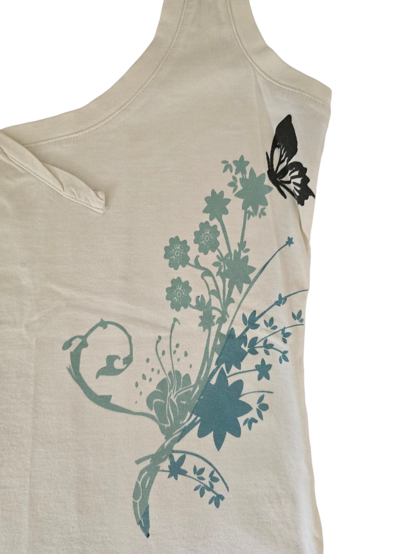 2000s vintage yoga mom bleached top
