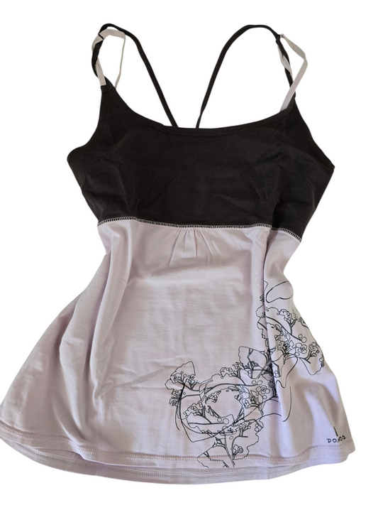 2000s vintage yoga mom babydoll top