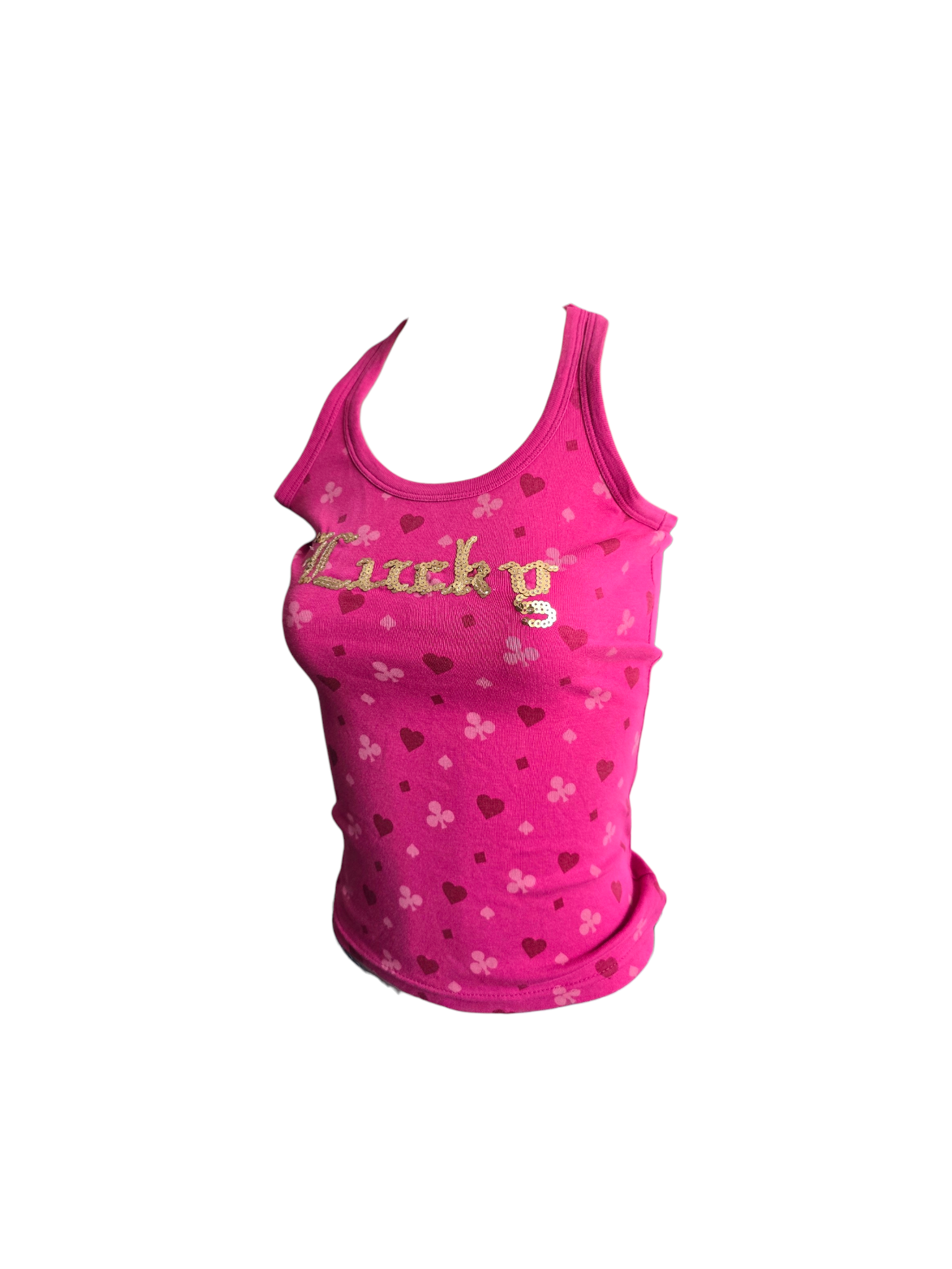 2000s vintage scene pink printed top - zimfriperie