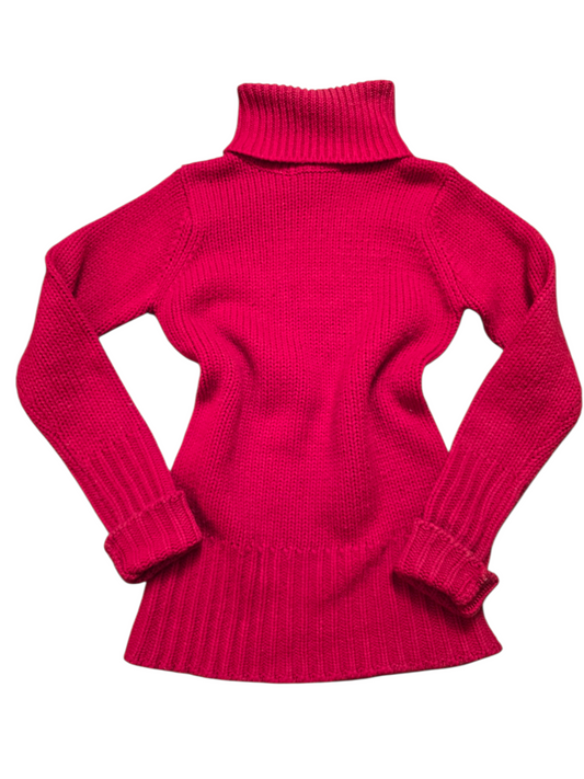 00s vintage red turtleneck sweater