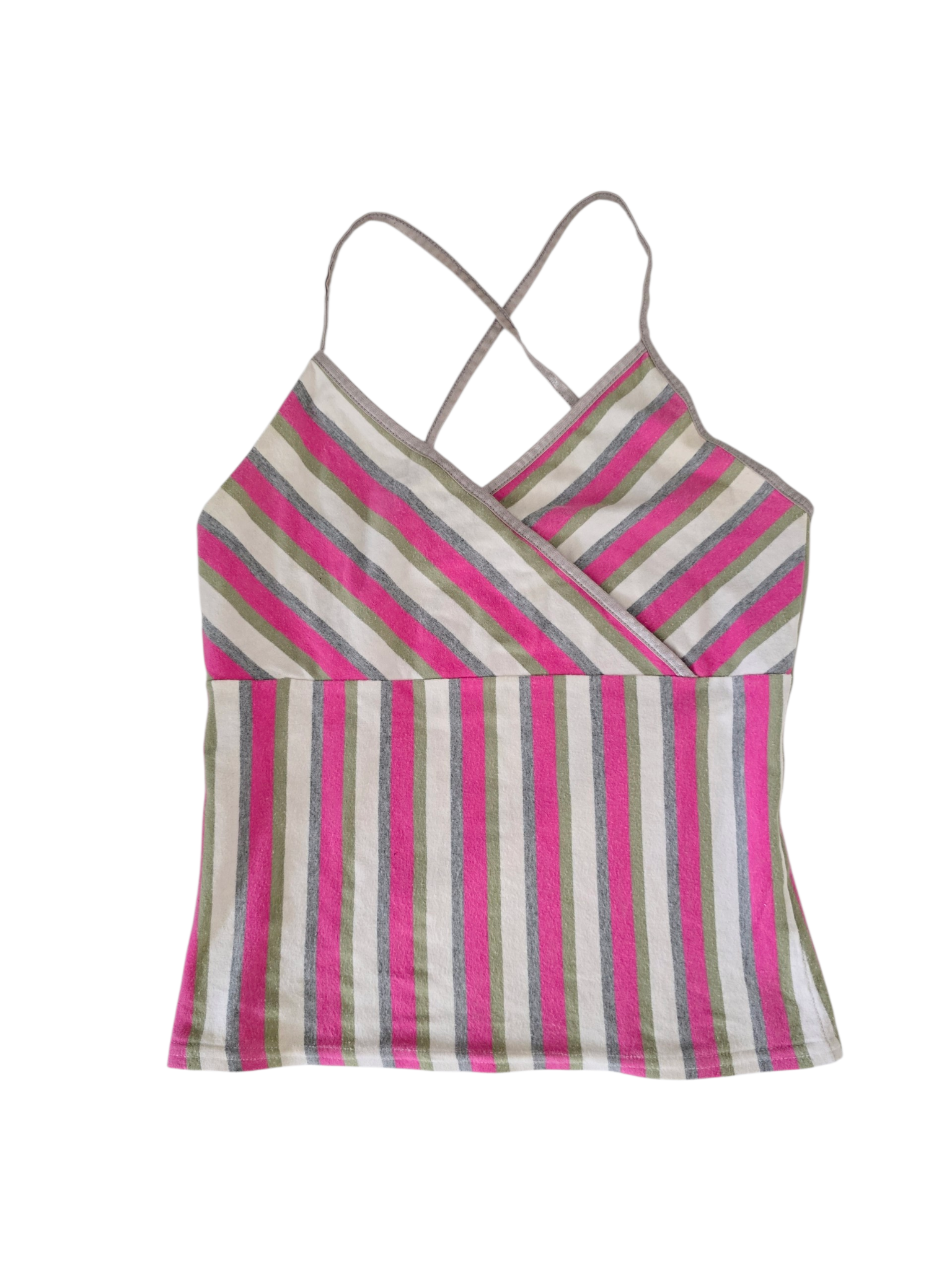 2000s vintage indie sleaze striped top babydoll