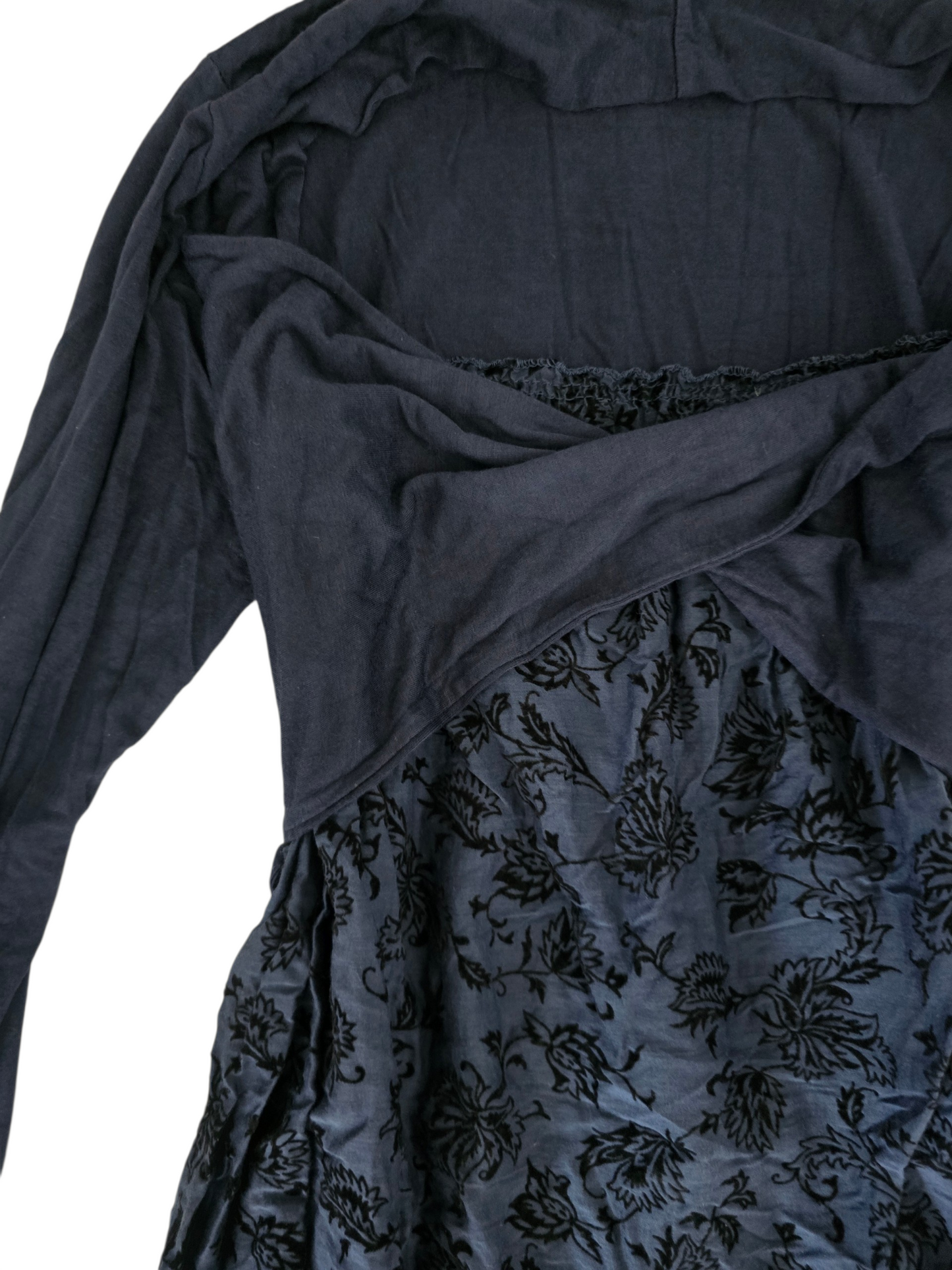 2000s vintage whimsy velvet babydoll dress