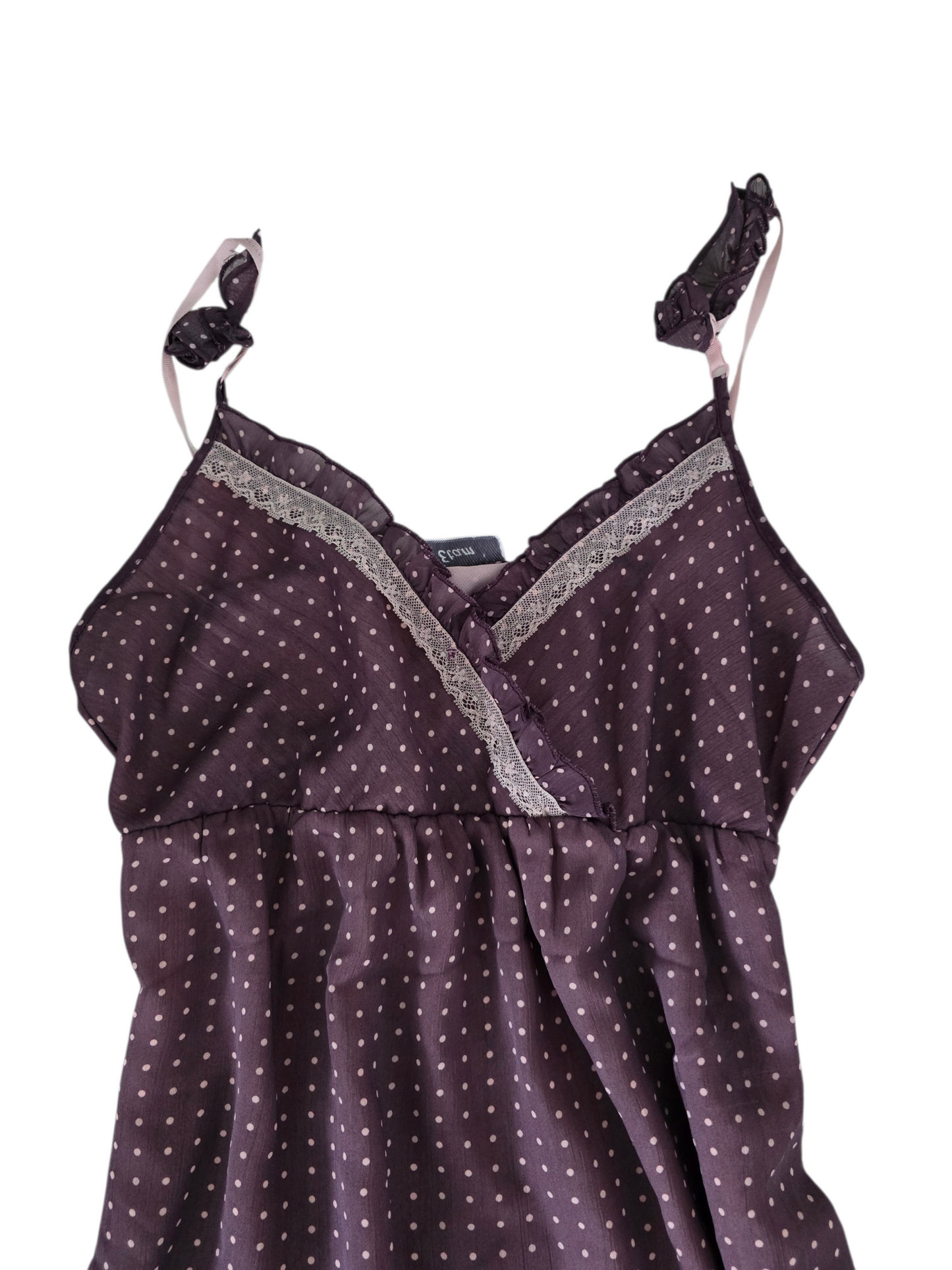 2000s vintage coquette polka dots babydoll dress - zimfriperie