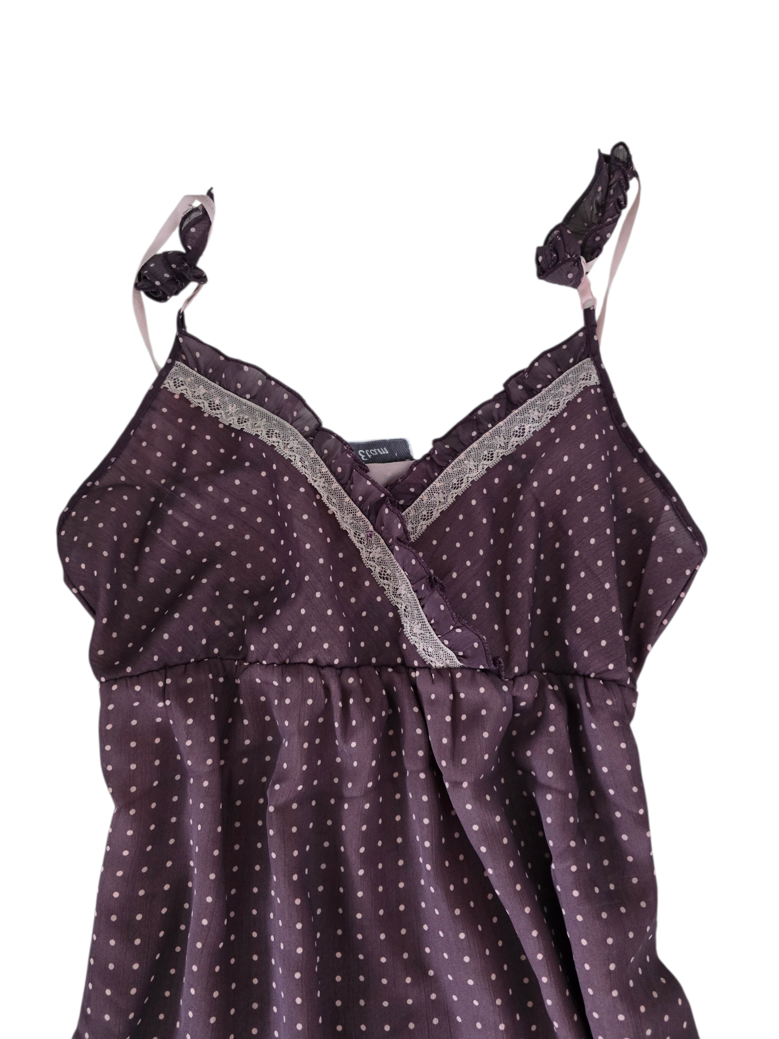 2000s vintage coquette polka dots babydoll dress - zimfriperie