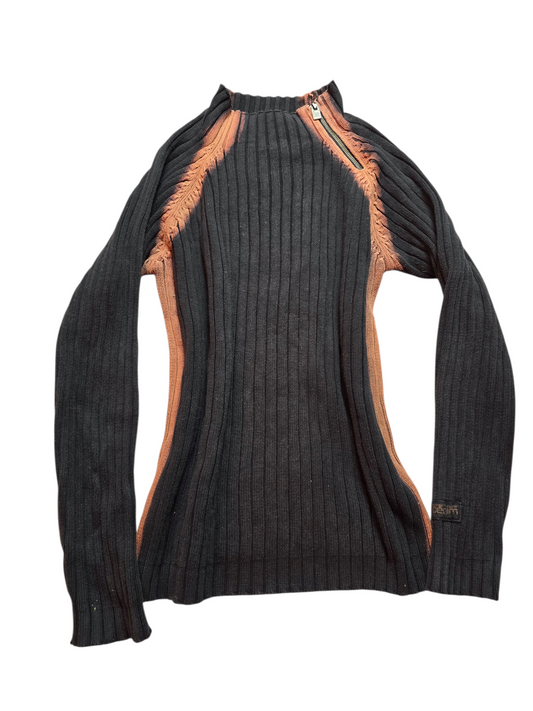 00s vintage softgrunge ribbed sweater - zimfriperie