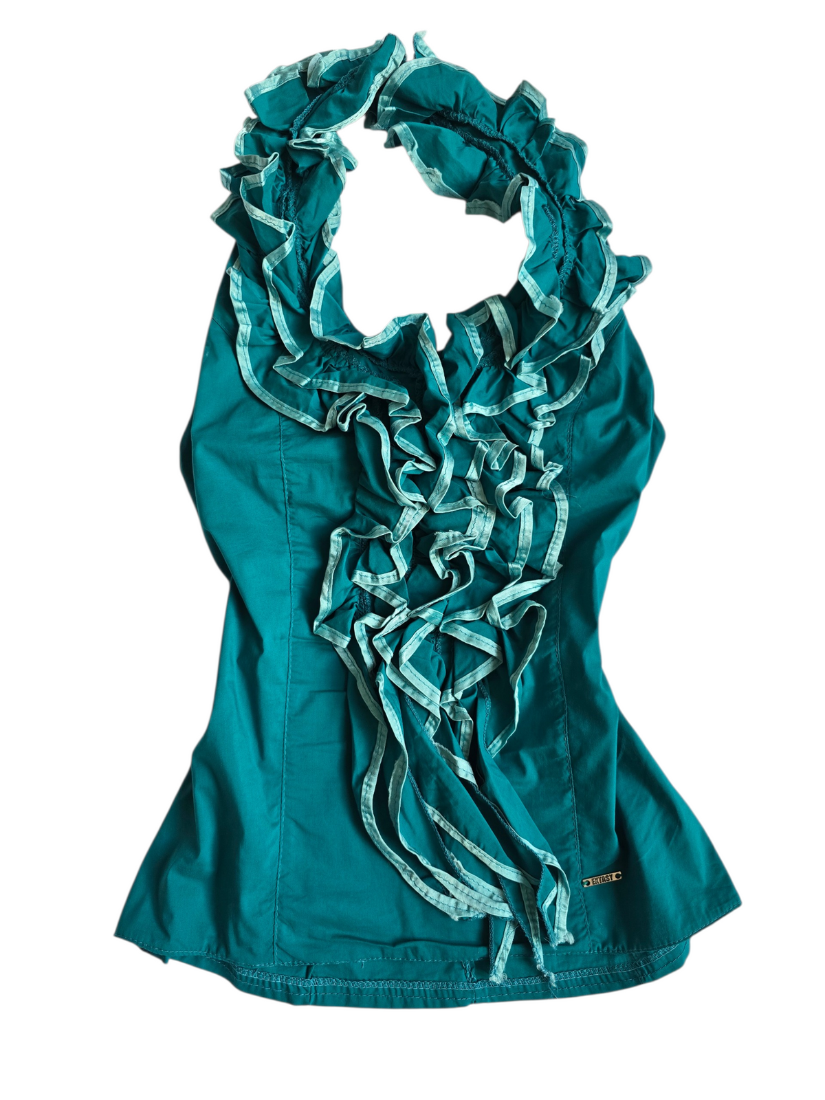 2000s vintage mcbling romantic backless top