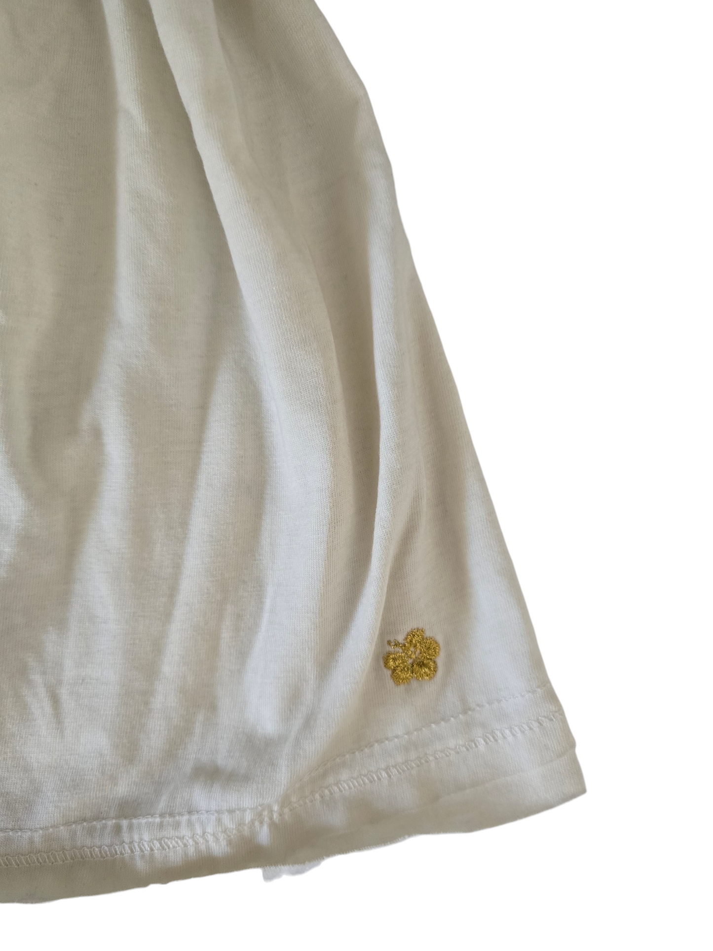 2000s vintage coquette white babydoll top