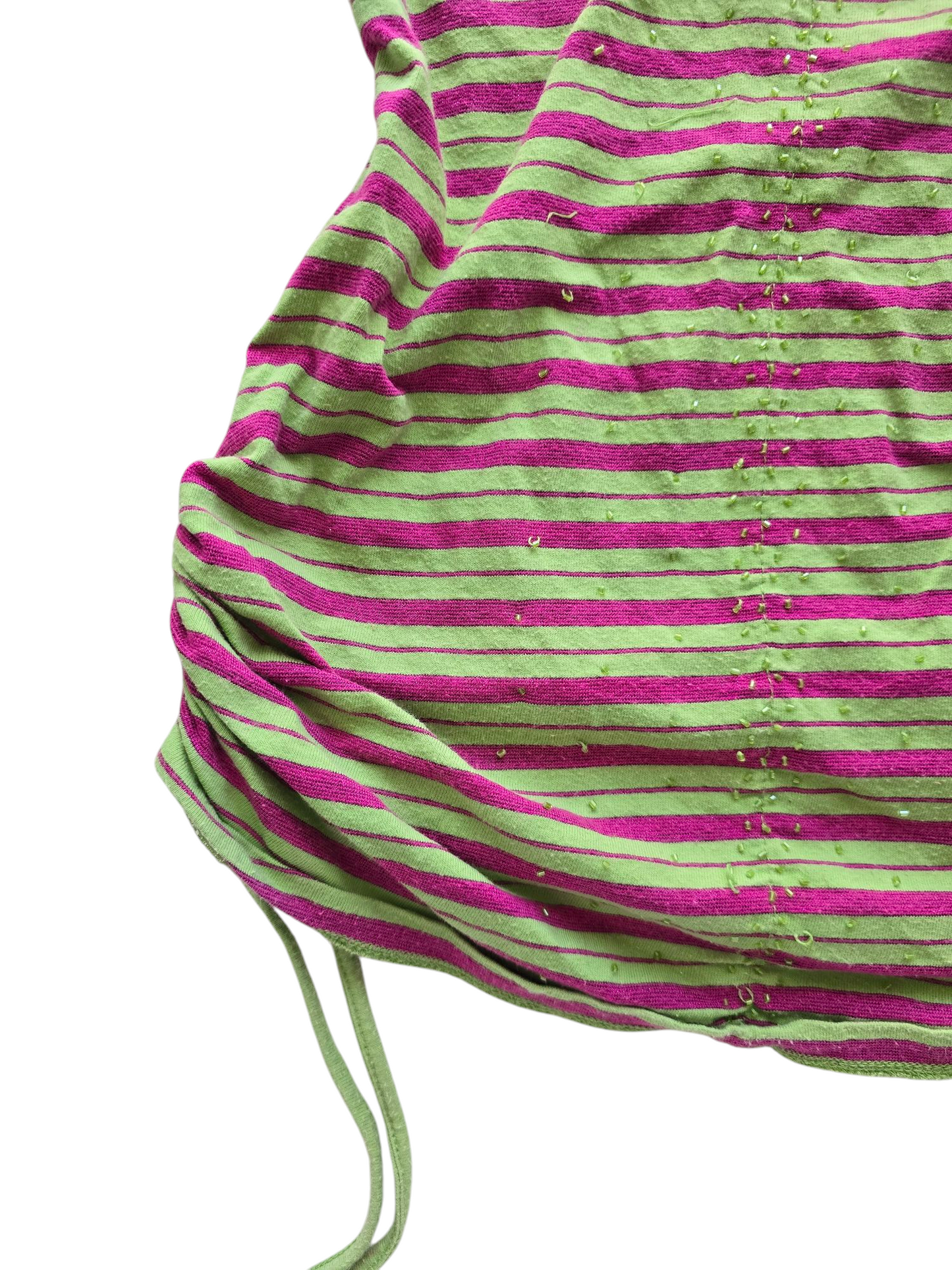 Y2k vintage indie sleaze striped top