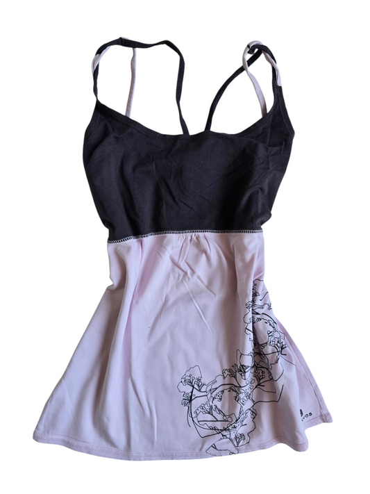 2000s vintage activewear babydoll top