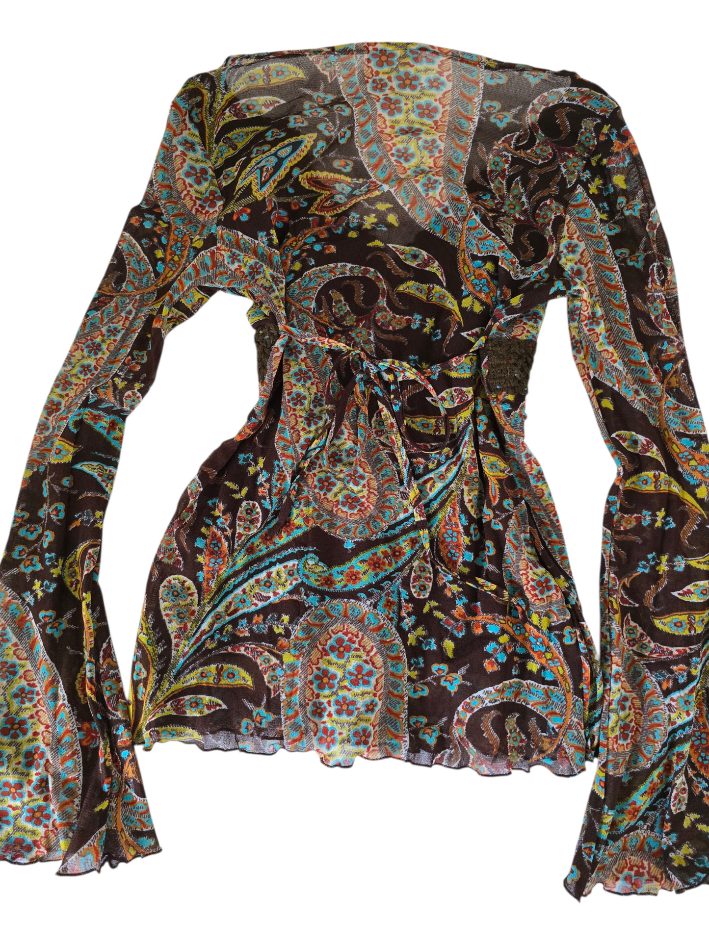2000s vintage fairy boho brown top - zimfriperie