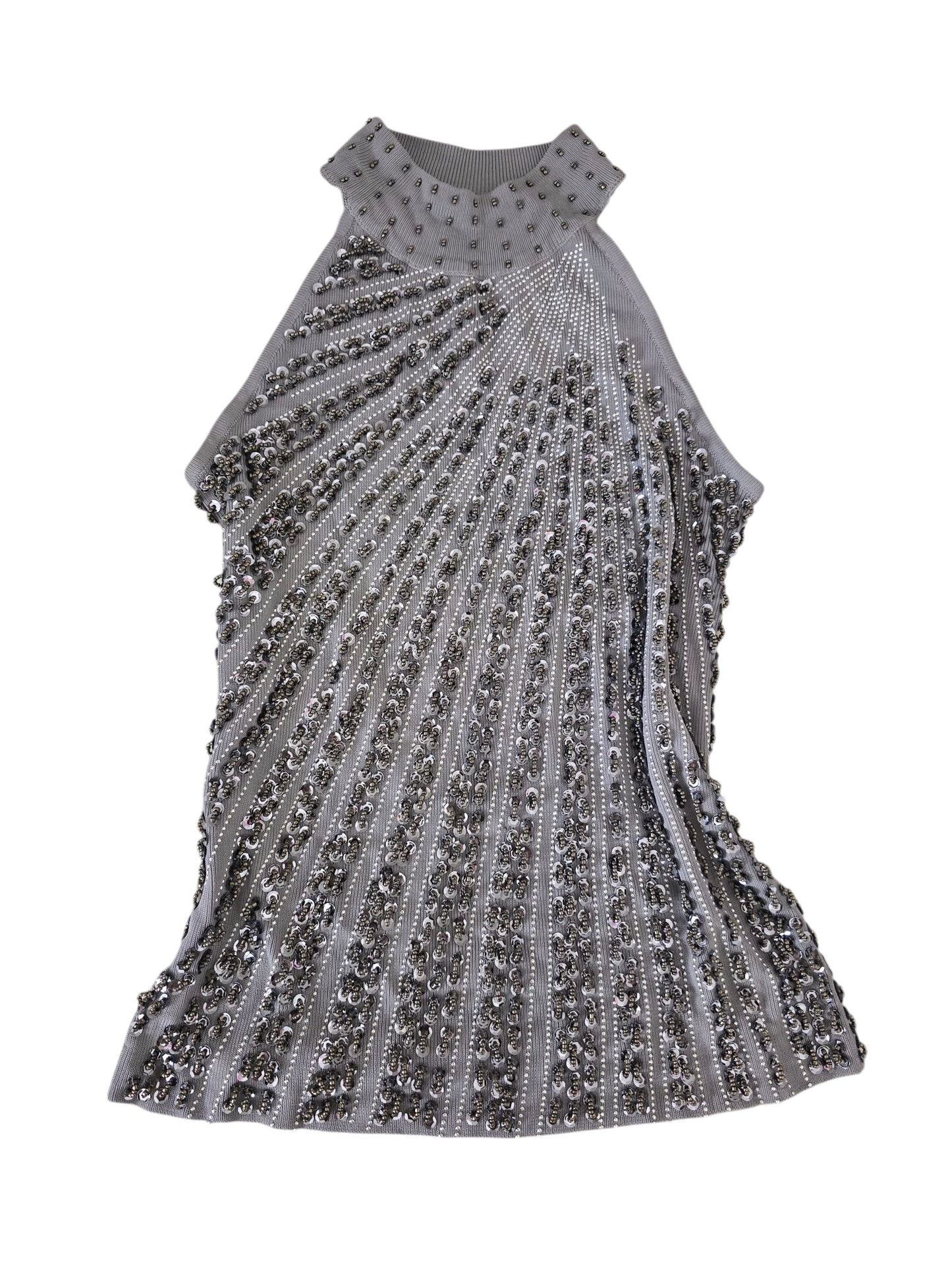 Y2k vintage indie sleaze sequin top