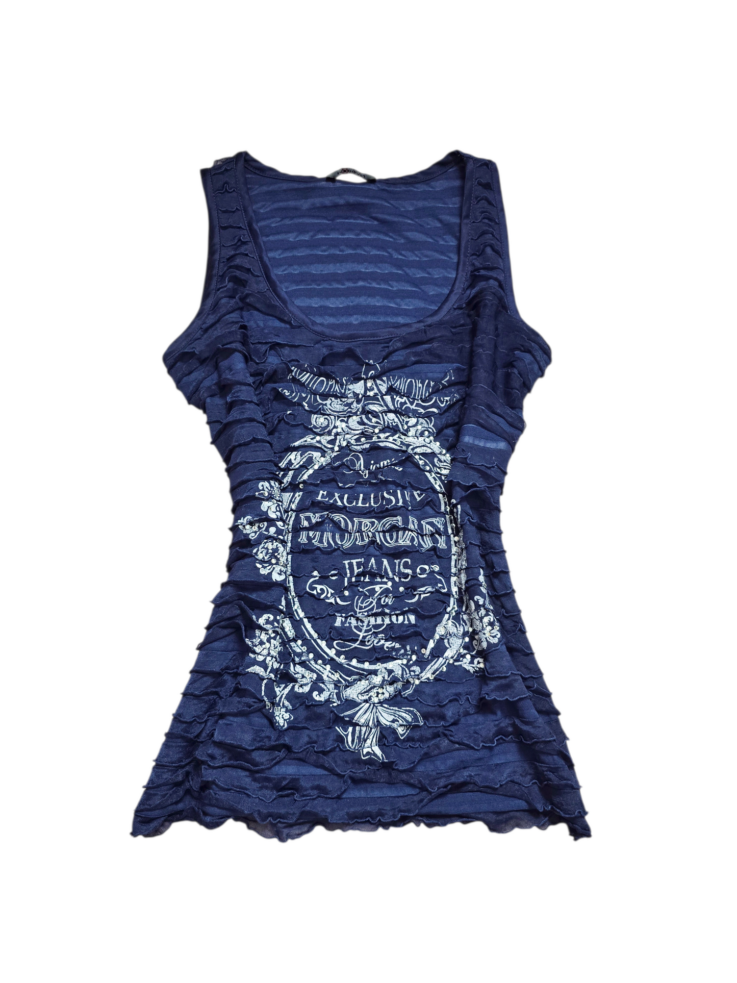 00s vintage Morgan de toi ruffled indie sleaze top - zimfriperie
