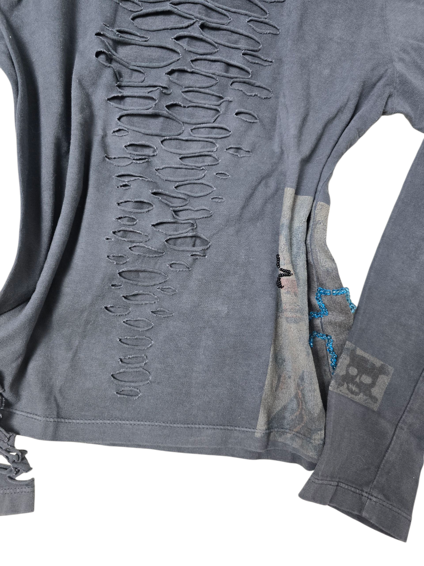 00s vintage distressed softgrunge top