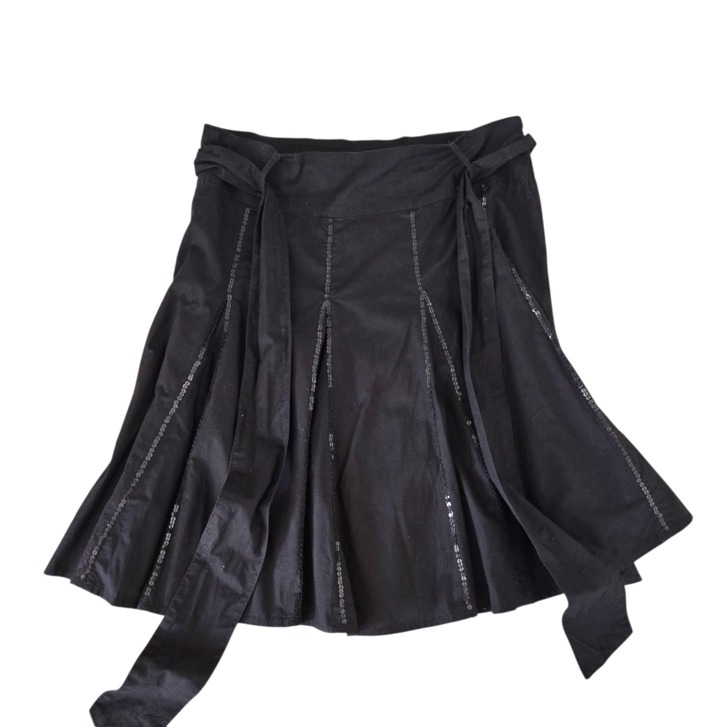 Dark coquette sequin y2k 00s 2000s fairy skirt jupe vintage