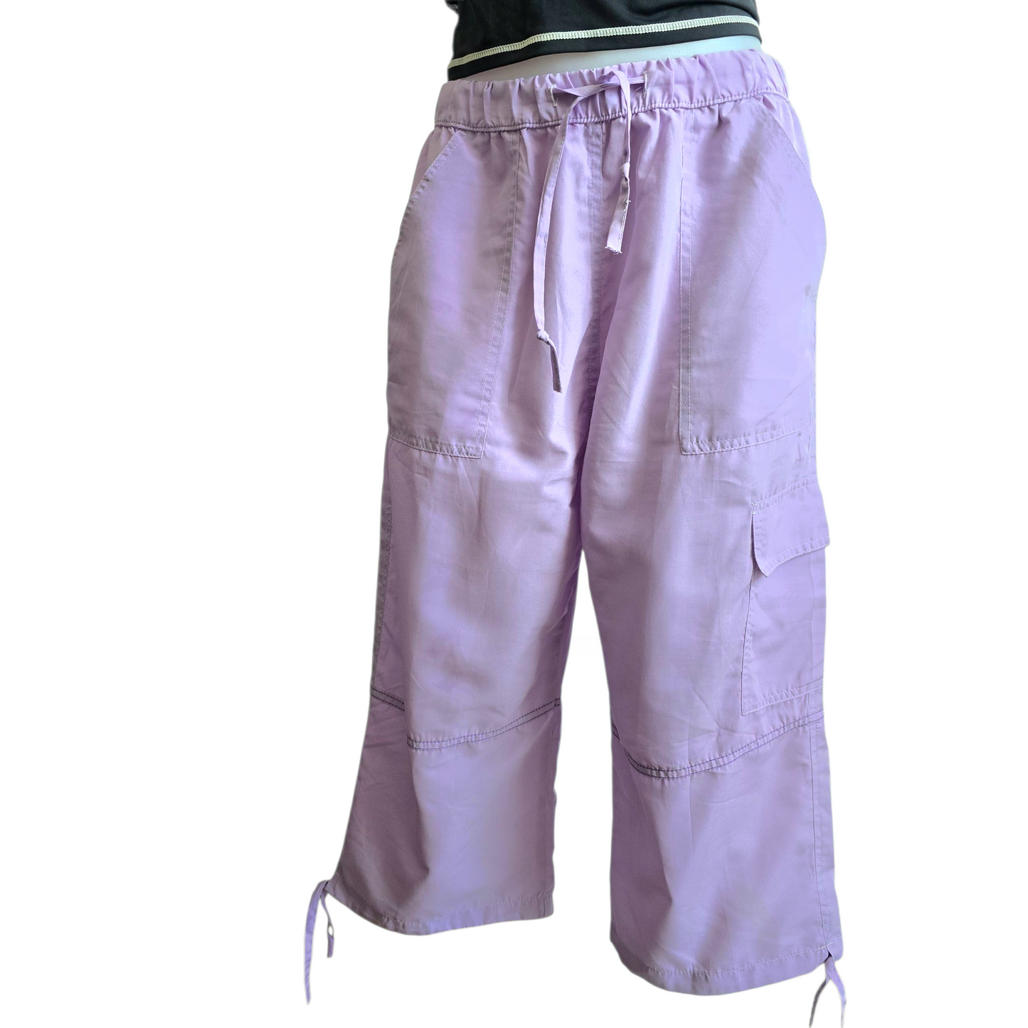 90s vintage beachwear capri pants