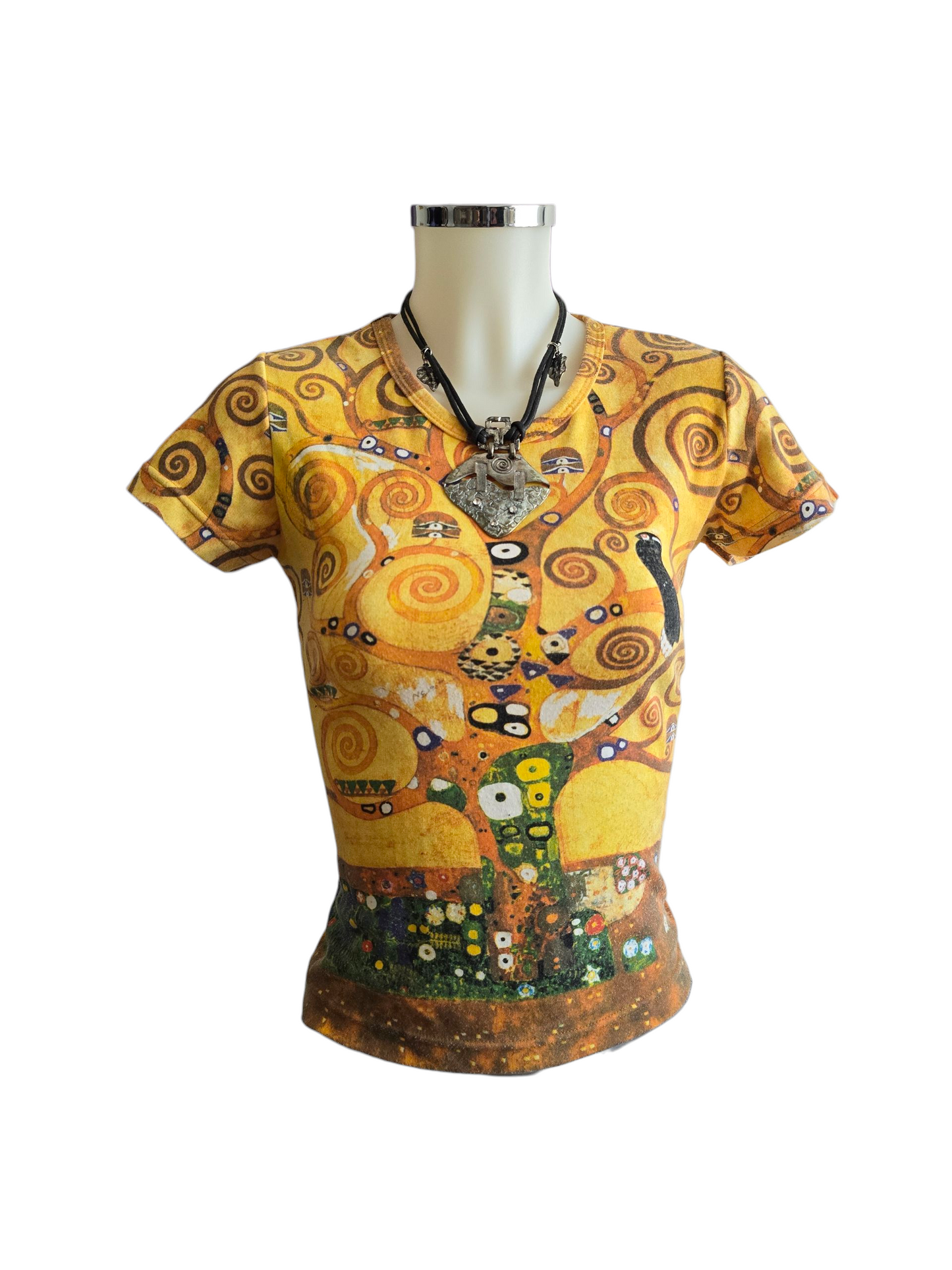 90s vintage archive Klimt printed top