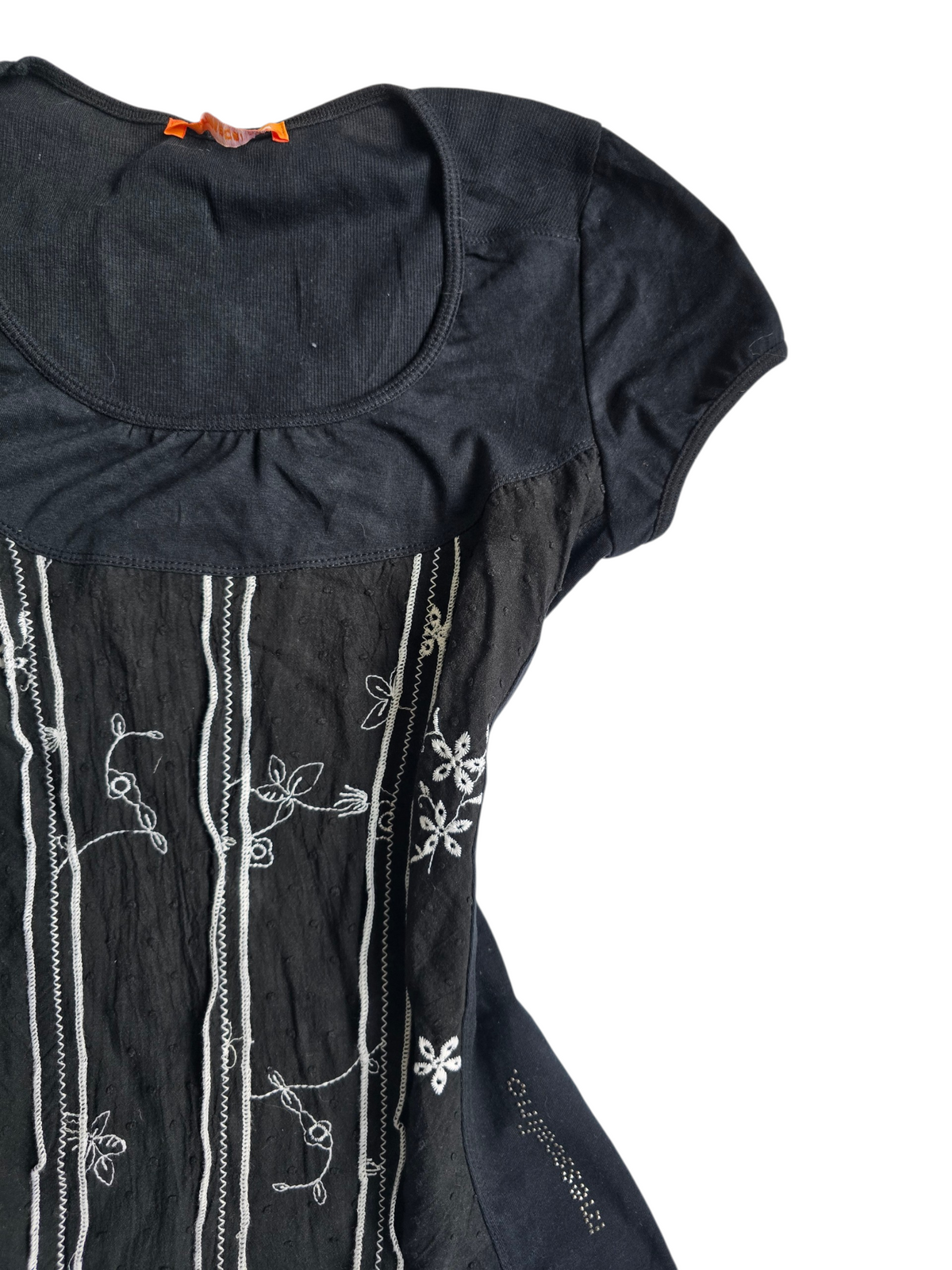 2000s vintage whimsy goth top