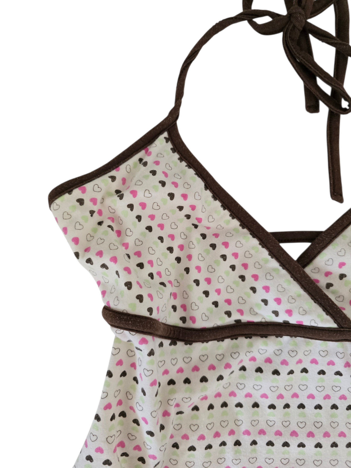 2000s vintage twee printed hearth babydoll backless top