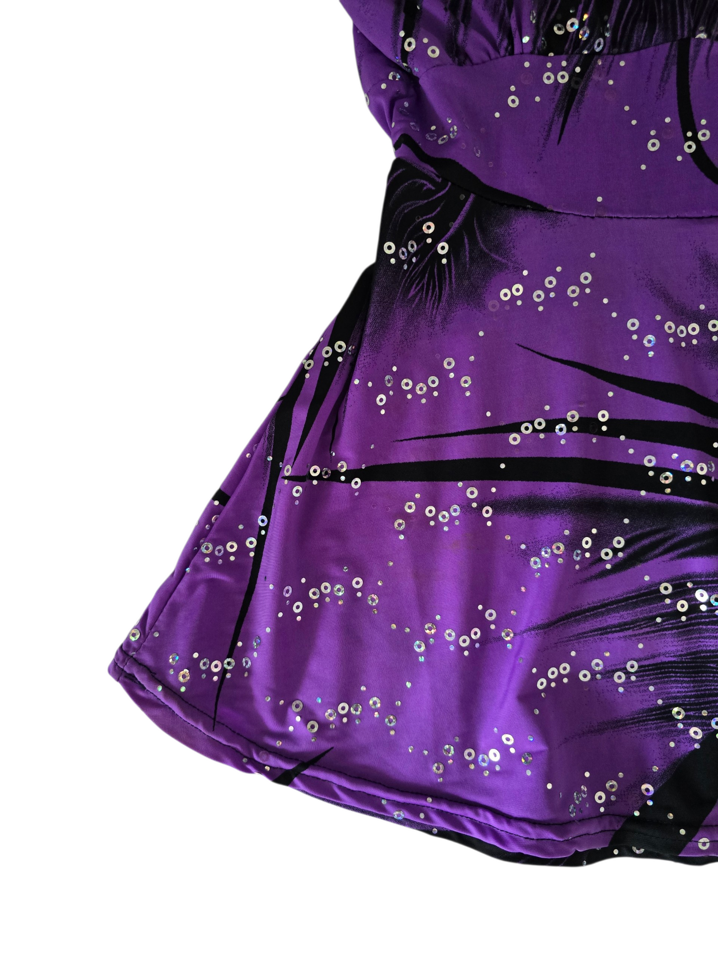 2000s vintage mcbling sequin purple halter top