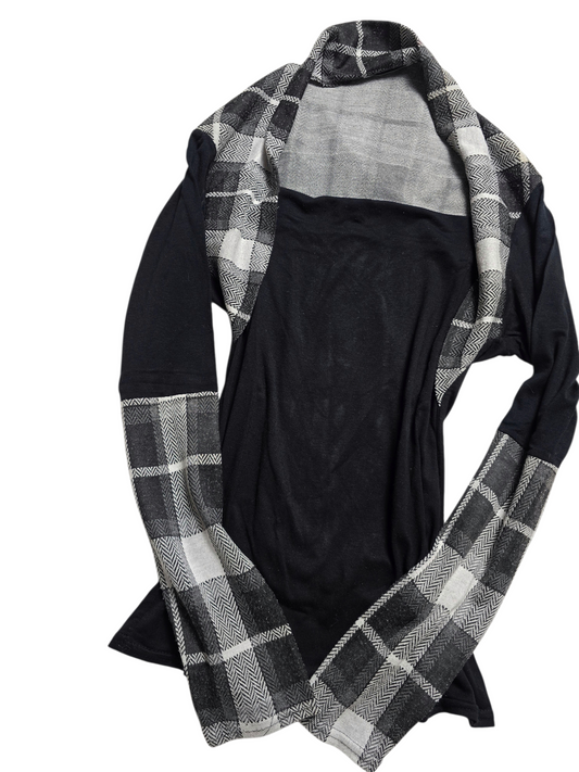 00s vintage coquette plaid fitted top