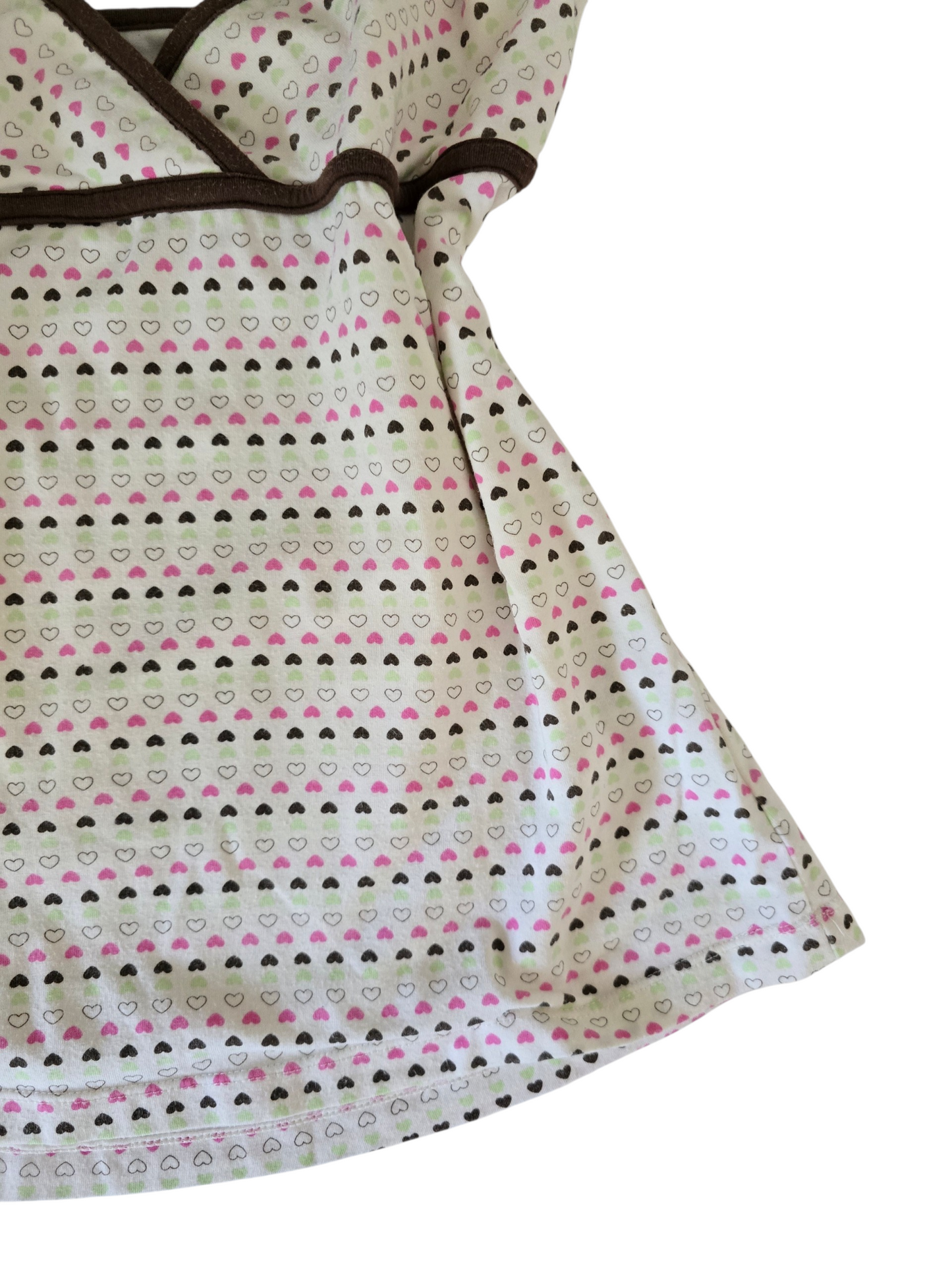 2000s vintage twee printed hearth babydoll backless top