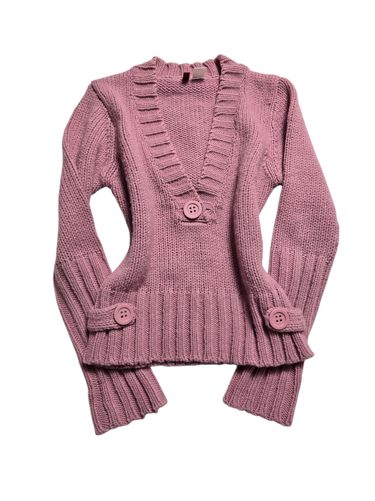 00s vintage coquette button sweater