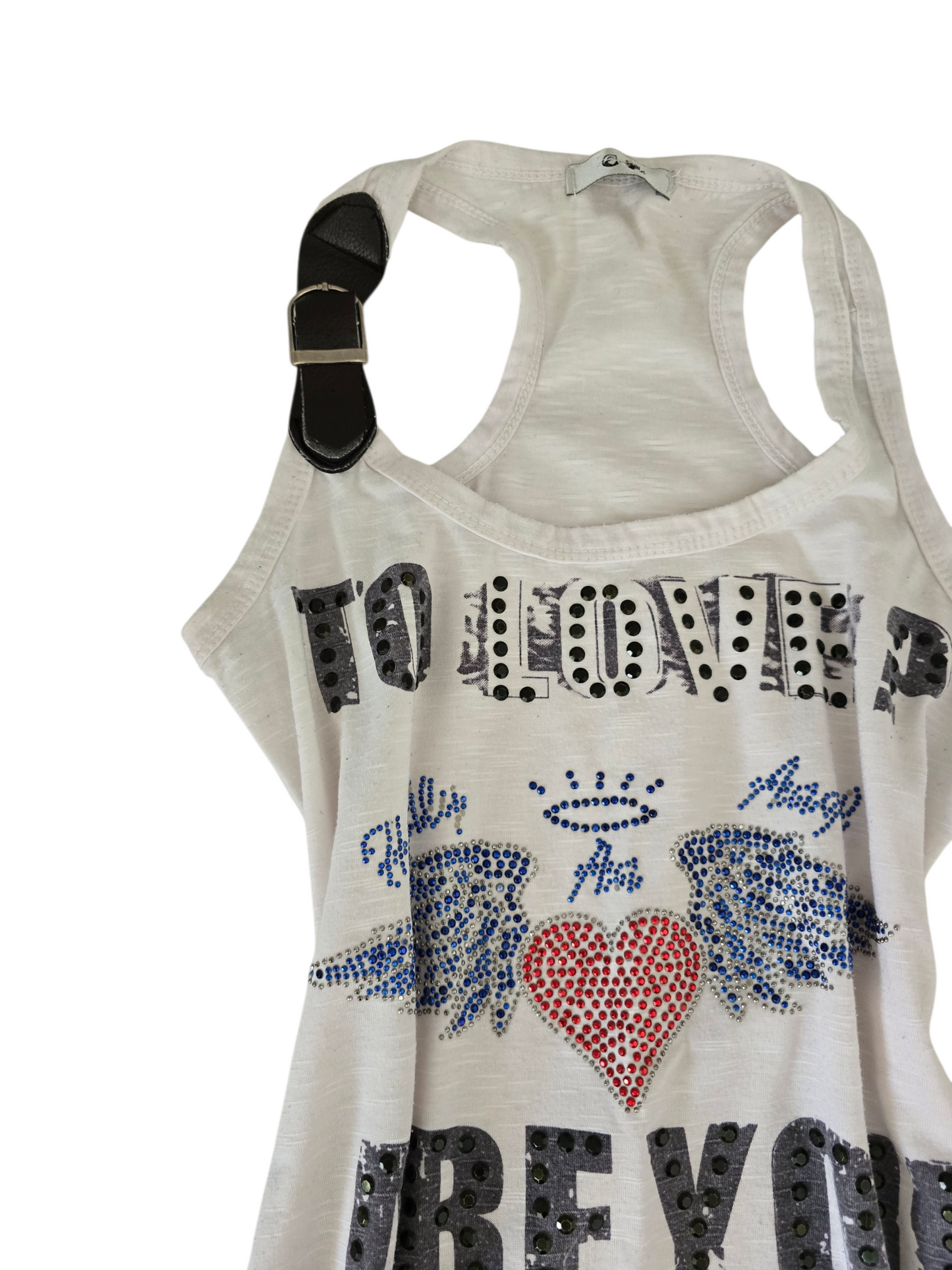 00s vintage swag rhinestone top - zimfriperie