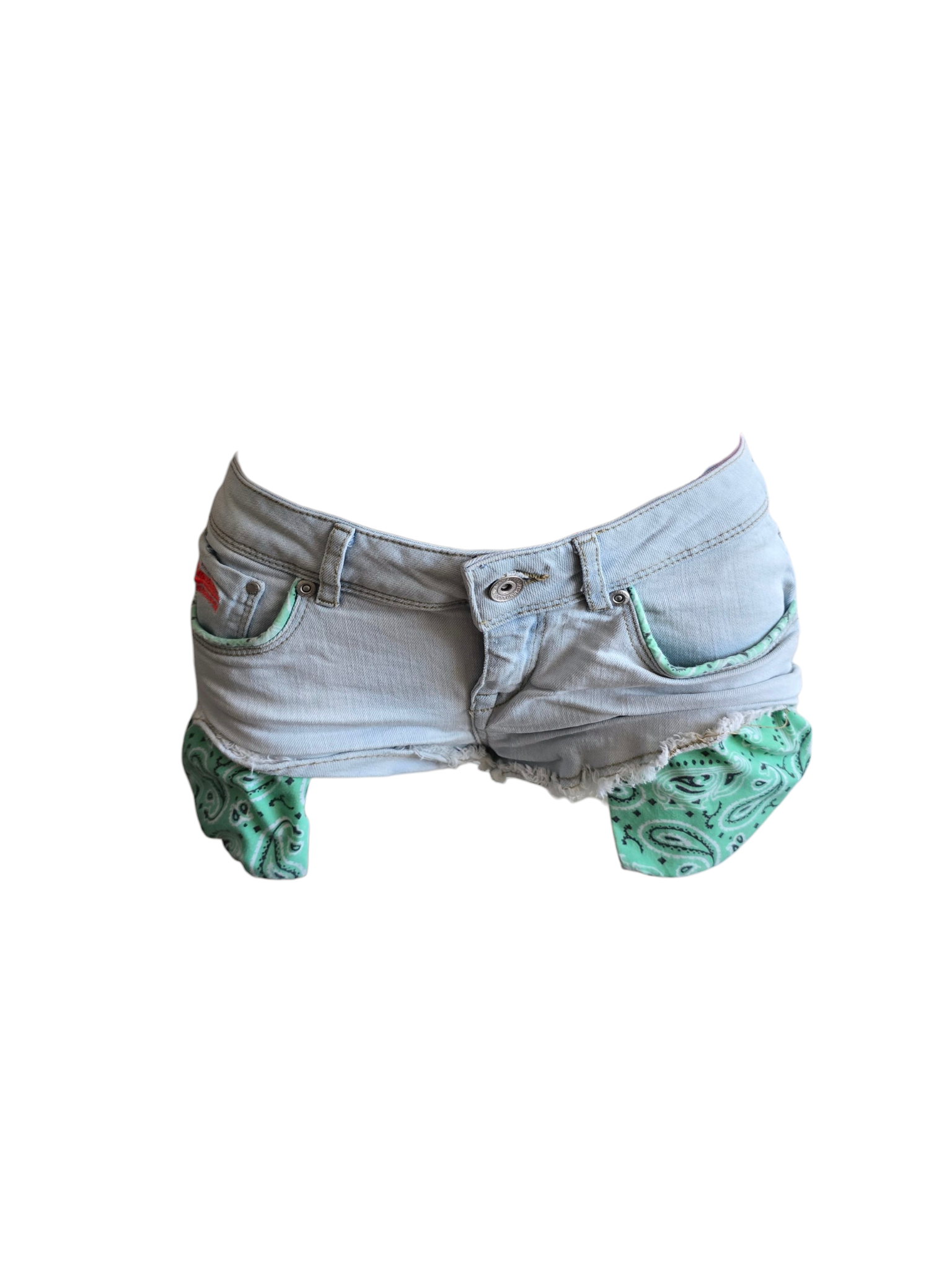 2009s vintage low waist indie denim short - zimfriperie