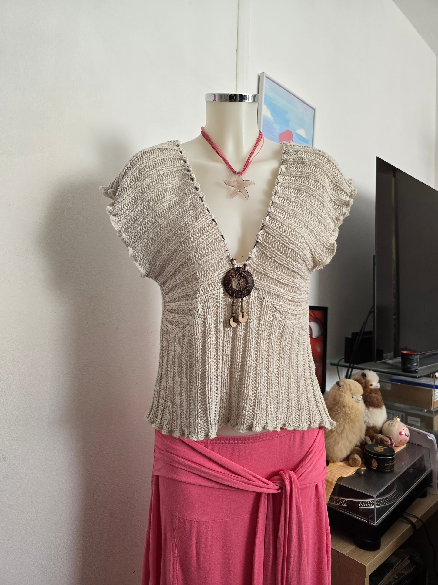 Y2k vintage fairy bohemian sweater