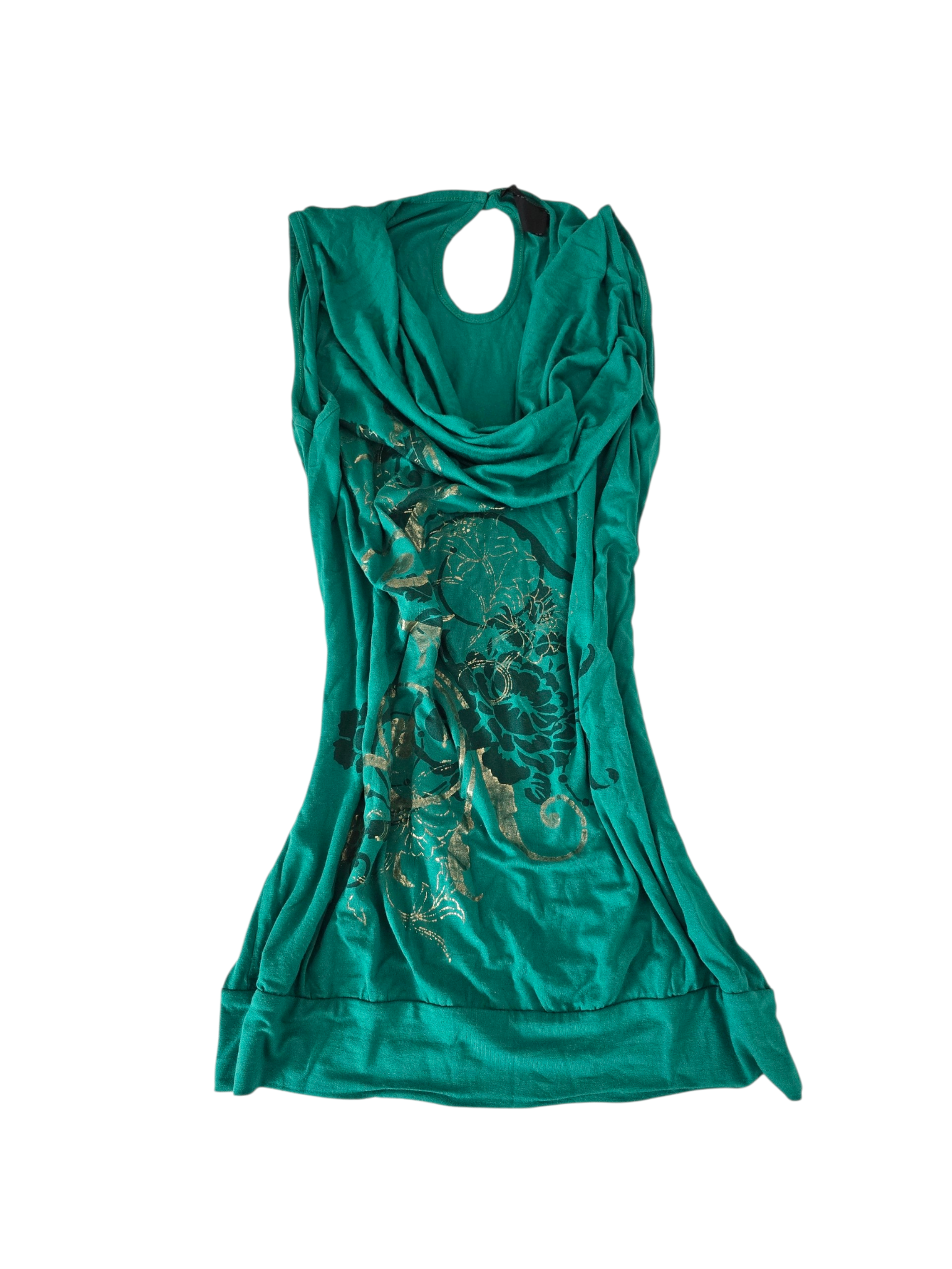 2000s vintage green slouchy mcbling top - zimfriperie