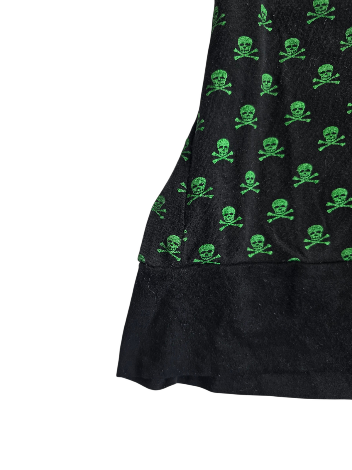 2000s vintage scene emo printed skull top