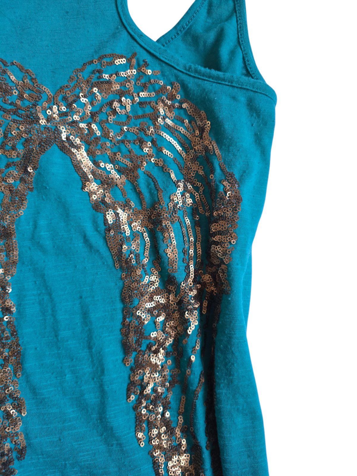 2010s vintage indie sleaze wings slouchy top