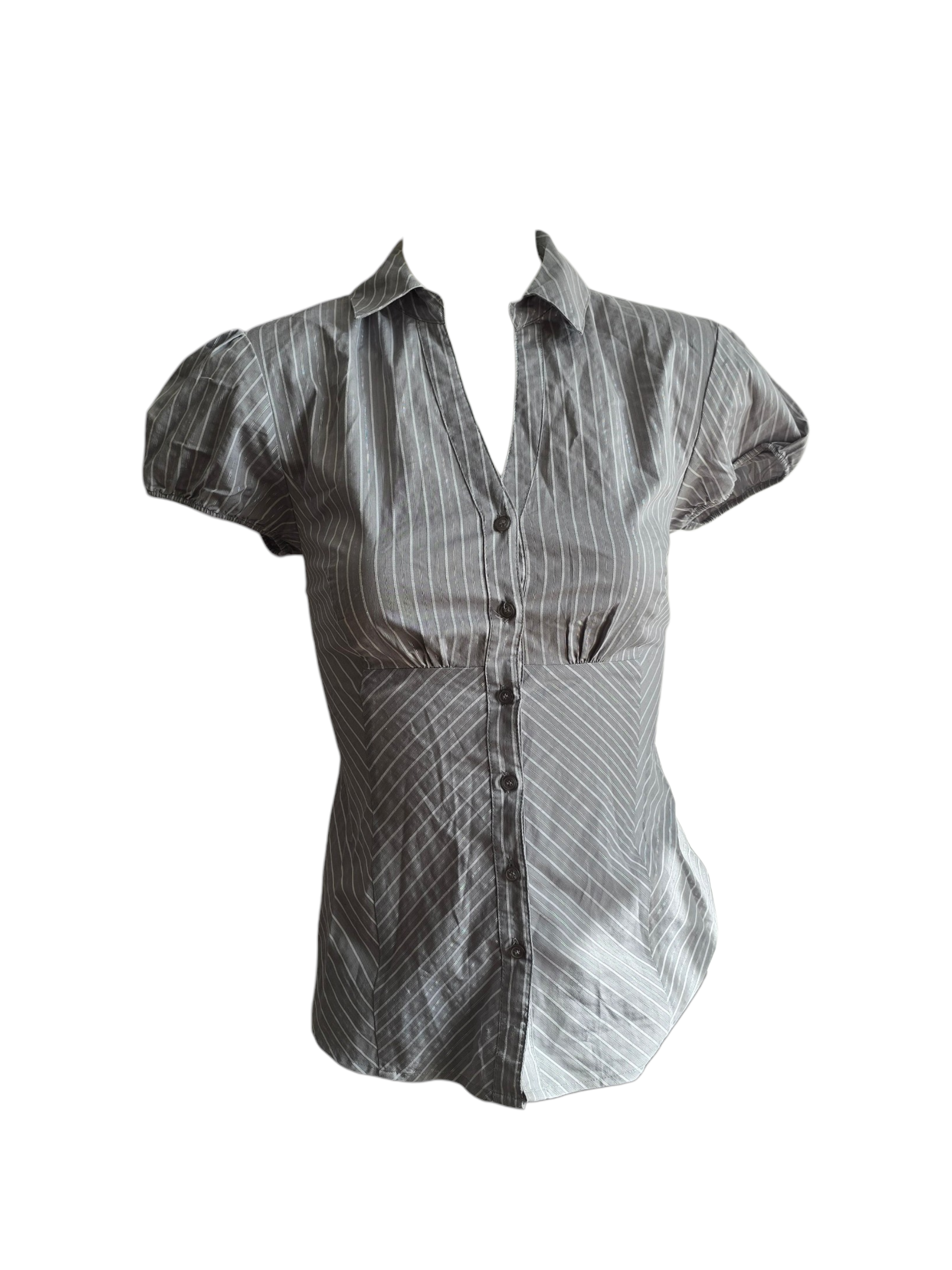 2000s vintage office striped shirt - zimfriperie