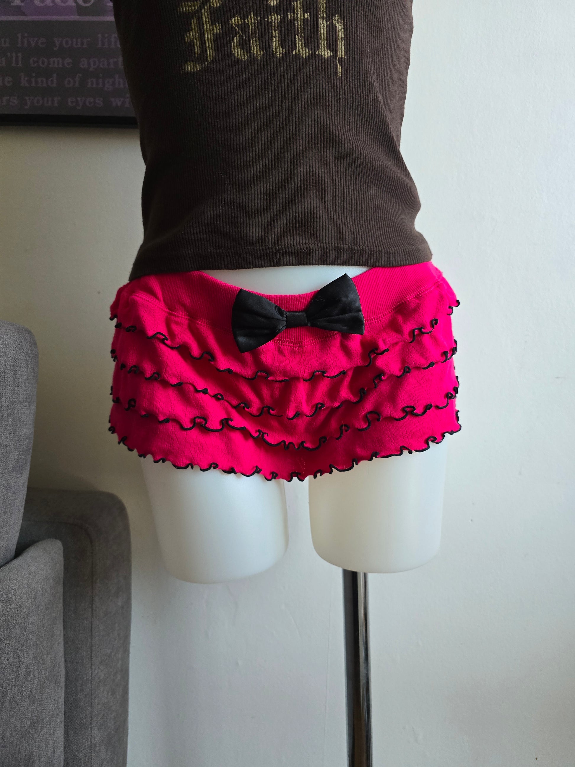 2010s vintage coquette ruffled short - zimfriperie