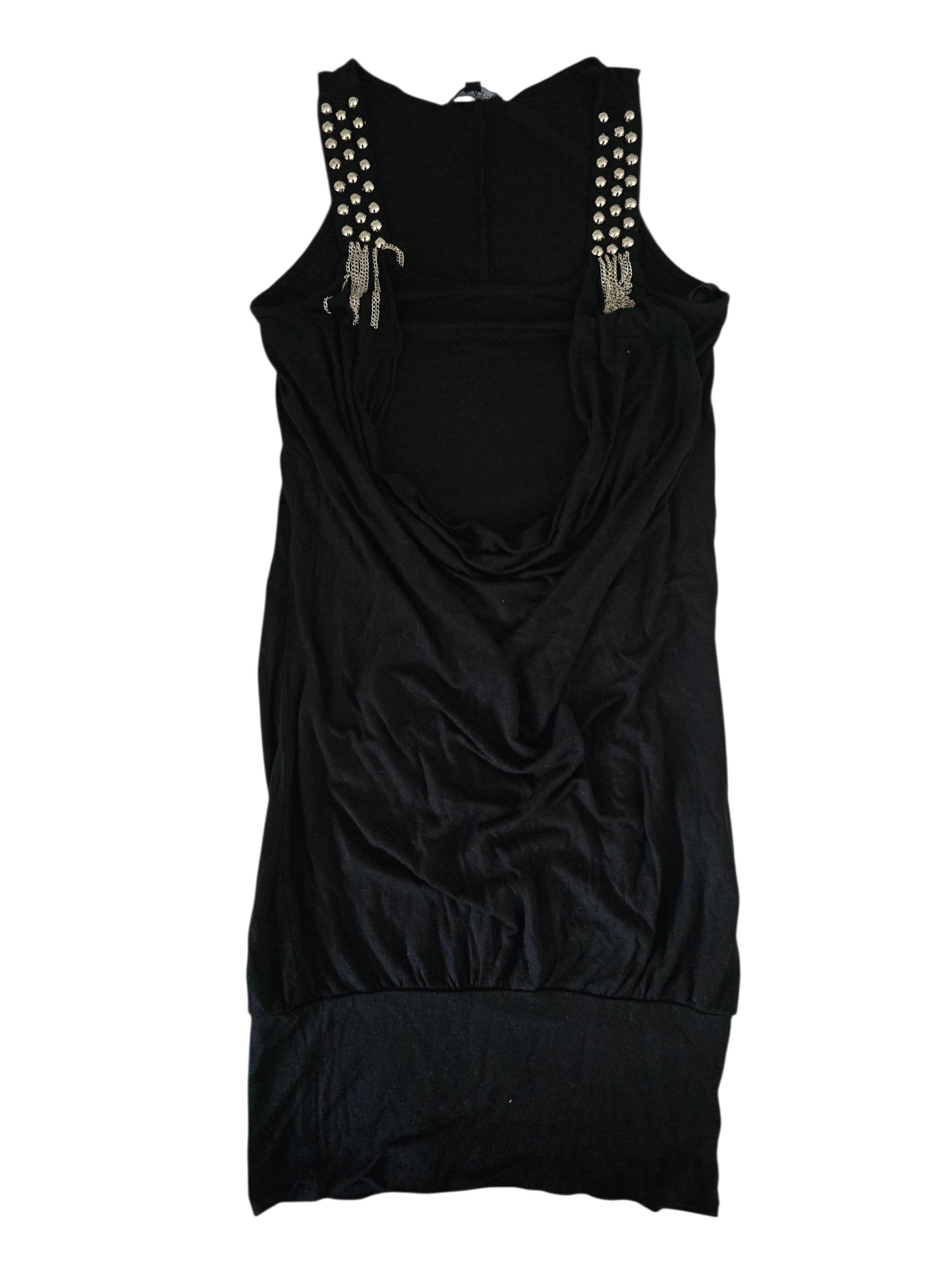2000s vintage indie sleaze draped studded dress - zimfriperie