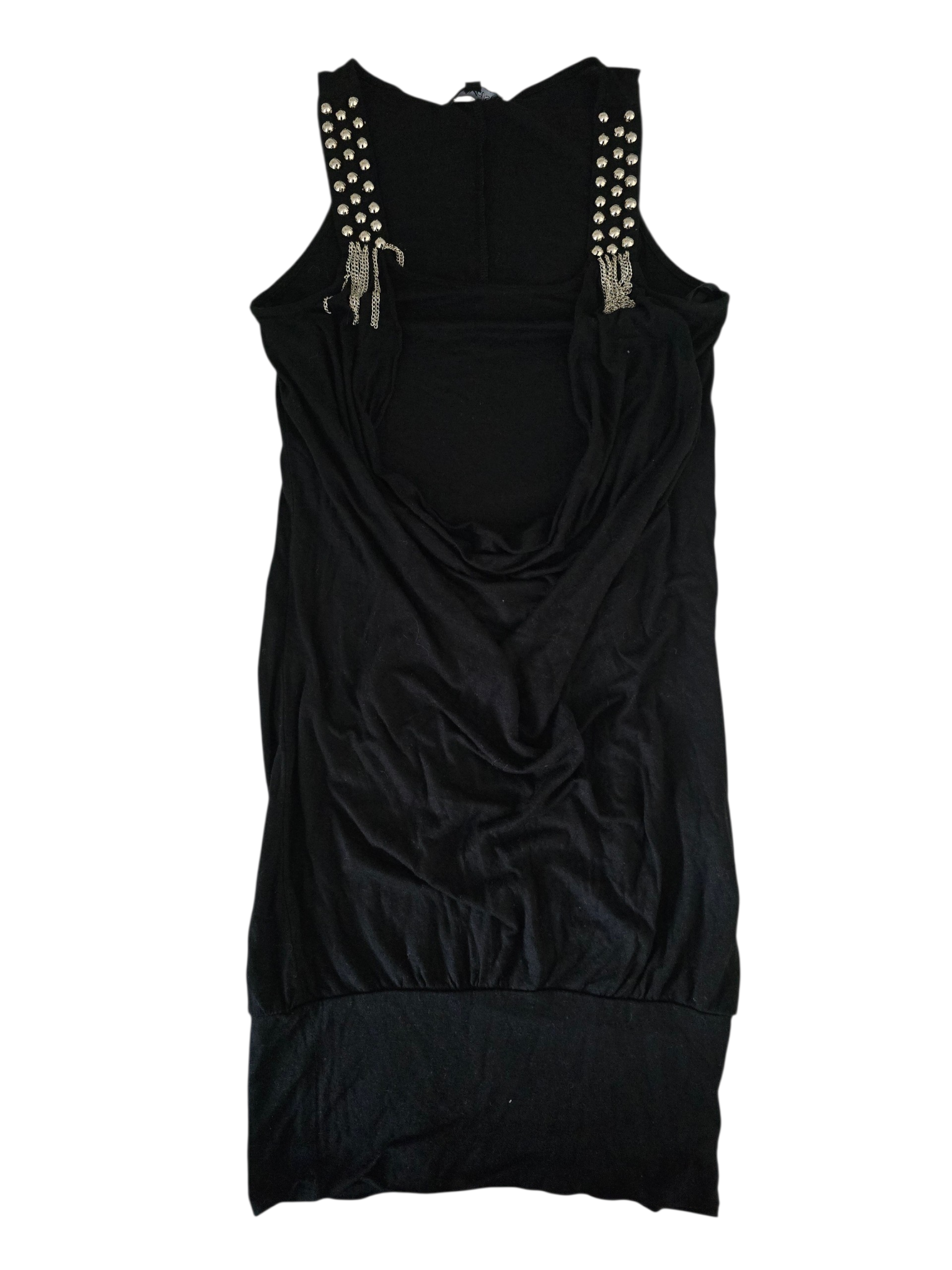 2000s vintage indie sleaze draped studded dress - zimfriperie