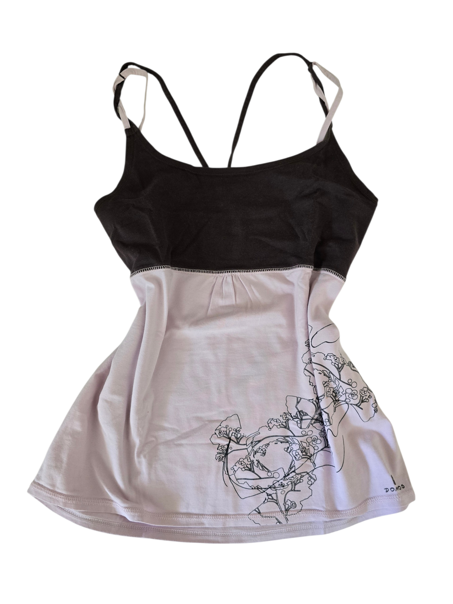 2000s vintage yoga mom babydoll top